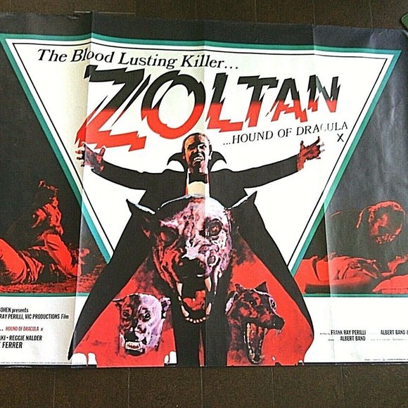 Horror Film Movie Poster Zoltan Hound of Dracula Original 1978 Dogs EMI Posters - Picture 8 of 16